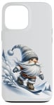 Coque pour iPhone 13 Pro Max Funny Winter Sports Accessories With Snowboarding Dad Gnome