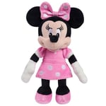 Disney Classics Minnie Mouse Small 10-inch Plushie Stuffed Animal with Sounds, Kids Toys for Ages 2 Up by Just Play