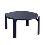 HAY - Rey Coffee Table, 66,5xH32 REY22, Deep blue water-based lacquered beech - Soffbord - Bruno Rey - Blå - Trä