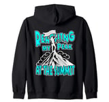 Reaching My Peak At The Summit Climber Funny Adult Humor Zip Hoodie