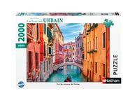 Nathan - Puzzle 2000 pièces - Sur les canaux de Venise - Adultes et enfants dès 14 ans - Puzzle de qualité supérieure - Encastrement parfait - Collection Urbain - 87311