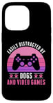 iPhone 14 Pro Max Easily Distracted by Video Games and Dogs Gamer Women Girls Case