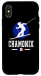 Coque pour iPhone X/XS Chamonix Station de Ski Alpes Françaises Montagne France Alpine