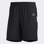 Adidas Men Own The Run SHO Sport Shorts - Black/Grey One F17, S 5"