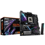 GIGABYTE X870E AORUS Xtreme AI Top Carte mère - Compatible avec Les processeurs AMD Ryzen série 9000, VRM 18+2+2 Phases, jusqu'à 8800 MHz DDR5 (OC), 1xPCIe 5.0 M.2 + 3xPCIe 4.0 M.2, WI-FI 7, USB 4