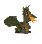 Papo 39025 Dragon Crachant Du Feu avec des Ailes Vert 10 CM Légendes Et Contes