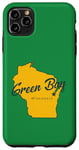 iPhone 11 Pro Max Vintage Green Bay Wisconsin State Map Hometown Pride Case