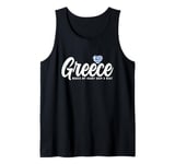 Greek Souvenirs Makes My Heart Skip A Beat I Love Greece Tank Top