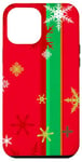 iPhone 12 Pro Max Festive Snowflakes Red Green Christmas Holiday Winter Fun Case