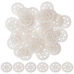 Lot de 100 rondelles en Plastique pour Répartir la Charge Rondelles en Polypropylène Disque de Plafond pour la Fixation et le Support Isolation en Mousse Rigide Panneau,46.5 mm de Diamètre(Q49)