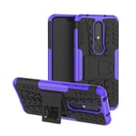 Nokia 6.1 Plus (X6) Heavy Duty Case Purple