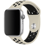 Sport Band for Apple Watch silikon aktiv - Antikkhvit , Svart , 42/44/45/49mm