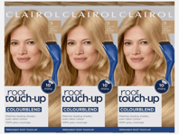 3x Clairol Root Touch-Up Permanent Colour 9 Light Blonde - 1 Application