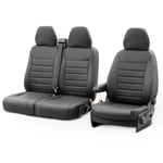 New York Design satesoverdrag i konstlader 21 lamplig for Iveco Daily 2014 med armstod i soffan