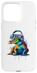 Coque pour iPhone 15 Pro Max Splash Art Headphones Alligator Lover Alligators Gator