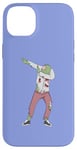 Coque pour iPhone 14 Plus Zombie drôle Dabbing Halloween Party Fun