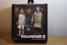 Neca HALLOWEEN 2 (1981) Clothed LAURIE STRODE & DR. LOOMIS Action Figures NEW