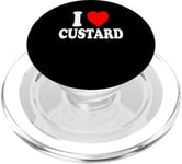 I Heart (Love) Custard Dessert Pastry Frozen Pudding PopSockets PopGrip for MagSafe