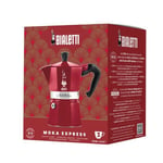 Bialetti - Deco Glamour - Moka Express 3tz Red 130ml 4.4oz