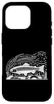 Coque pour iPhone 16 Pro Line Art Poisson Aquariste & Ichtyologiste Truite arc-en-ciel