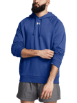 Under Armour Rival Cotton Blend Hoodie, Blue/White