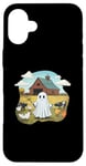 iPhone 16 Plus Funny Ghost Farmer Halloween Barnyard Farm Animal Cute Ghost Case