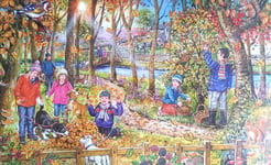 House of Puzzles, AUTUMN LEAVES, 250 Large Pieces, Puzzle - NEW