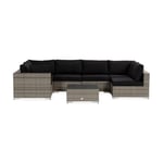 Loungegrupp Comfort Garden Bahamas 7-sits med Divan/Bord