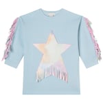 Stella McCartney Kids Mjukis-klänning Med Fransar Ljusblå | Blå | 12 years