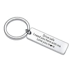 Waeceip Drive Safe Handsome Keyring I Love You Gifts For Husband Dad Gifts Boyfriend Keyring Valentines Day Gifts For Dad Men Keychain (Style 05-Drive Safe)