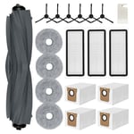 Kit D'Accessoires pour Aspirateur Robot L20 Ultra, PièCes de Rechange, Brosse LatéRale Principale, Filtres Hepa, à PoussièRe en Tissu Vadrouille