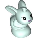 Friends LEGO Minifigure Baby Bunny Rabbit Light Aqua Animal Minifig Rare