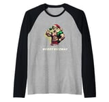 Merry Rizzmas Bruh Elf Gnome Sigma Male Skibidi Christmas Raglan Baseball Tee