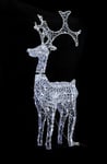 Christmas Reindeer Rope Light LED Pre-Lit Garden Crystal Decoration Xmas 120cm