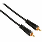 HAMA Audio Kabel 1 Phono-1 Phono 75ohm 3,0m Svart Guldpläterad TL