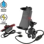 RAM Mount Quick-Grip Waterproof Wireless Charging Mount with Tough-Claw