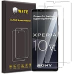 WFTE [Lot de 2 Verre Trempé pour Sony Xperia 10 VI, 0,26mm Film de Protection D'écran avec Haute Transparence à 99%, Anti-trace Protecteur avec Dureté 9H Glass