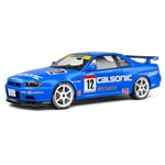 NISSAN GT-R (R34) STREETFIGHTER CALSONIC TRIBUTE 2000 BLUE 1:18 Solido