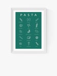 EAST END PRINTS Violet Studio 'Pasta Guide' Wood Framed Print