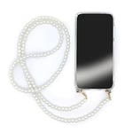 Coque Transparente pour Iphone 12 Mini avec Lanière/Bandoulière/Cordon téléphone Perle
