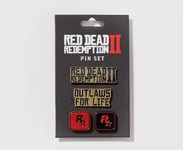 Red Dead Redemption II Pin Set, Set Of 4 Pins, New  Rockstar Games