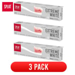 Splat Extreme White Toothpaste : Intensive Whitening Protection, 75ml 3x Pack