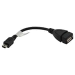 USB 2.0 OTG Cable Mini A Type Male à USB Femelle Host remplace Sony VMC-UAM1 marque Otech