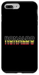 Coque pour iPhone 7 Plus/8 Plus Ronaldo Prénom amusant vintage coucher de soleil Ronaldo