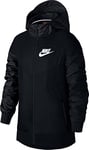 Nike 850443-011 B NSW WR JKT HD Jacket Boy's BLACK/BLACK/BLACK/WHITE M