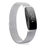 Fitbit Inspire / Inspire HR milanese rostfritt klockband - Silver