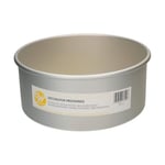 Wilton Decorator Preferred Moule à Gâteau Ronde Ø CM 22,5 x 10 H, Moule Professionnel Extra Profond, Matériau: Aluminium Anodisé Résiste, Gris