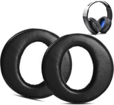 Coussinets d'oreille de Remplacement Professionnels compatibles avec Les écouteurs Sony PS4 Headset CECHYA-0090. Coussinets d'oreille avec Cuir respectueux de la Peau