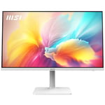 MSI Modern MD272QXPW Écran Bureautique 27 WQHD - Dalle IPS 2560x1440, 100Hz, Confort Oculaire, Haut-Parleurs Intégrés, Réglable 4 Directions - HDMI 2.0b, DisplayPort 1.2a, USB Type-C, USB 2.0