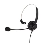 H360DQD Monaural Office Headset Single Sided Headphones With Mic For F New